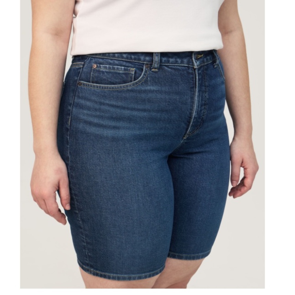 🇨🇦 Denver Hayes Women’s Blue Denim Bermuda Jean Shorts, size 18 - Picture 4 of 14